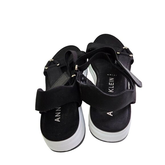 Anne Klein Grazie Black Textile Comfort Sandal Size 7M - Picture 5 of 9